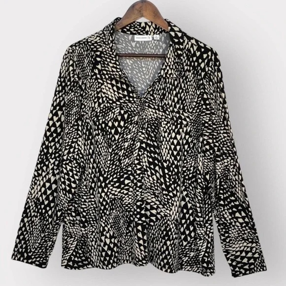 Susan Graver 3X liquid knit top excellent condition